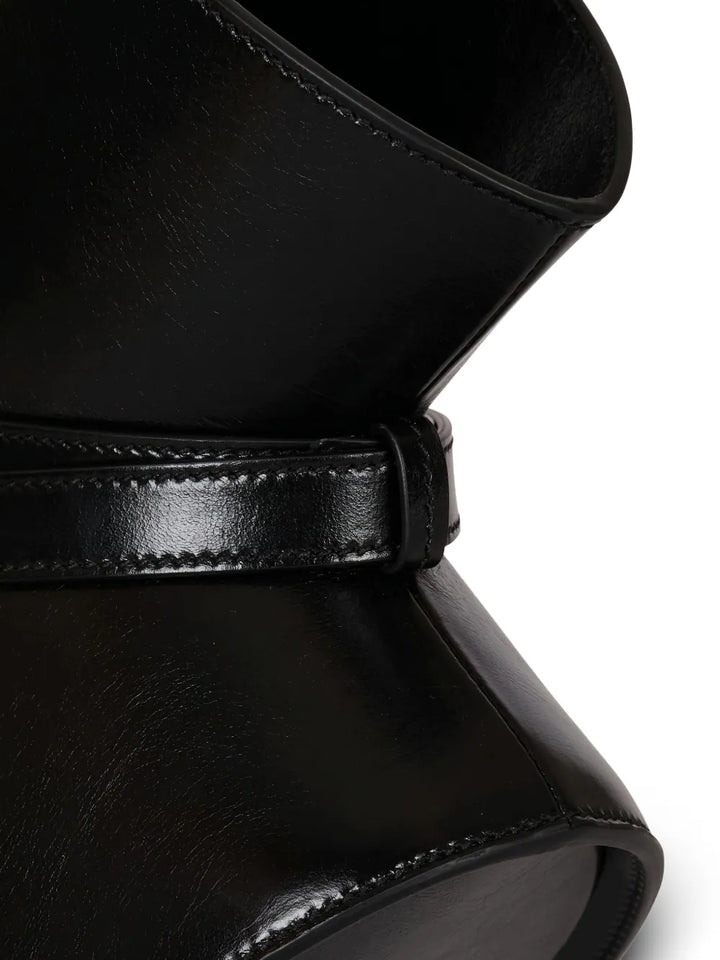 Balmain Medium Belted Detail Shoulder Bag — Same as shown — Size One Size — Top View