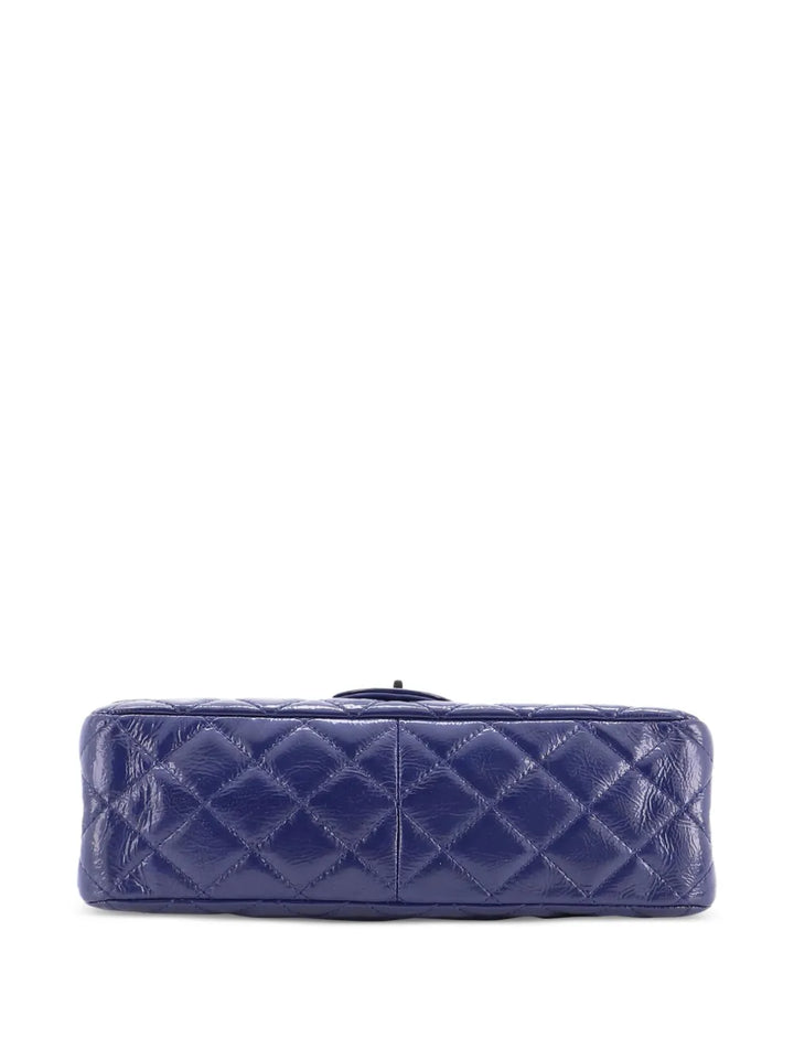 Chanel Pre Owned Reissue 255 Flap Bag Quilted Crinkled Patent 227 Shoulder Bag — Same as shown — Size One Size — Back View