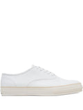 Comme Des Gar ns Comme Des Gar ns Leather Vulcanized Lace-Up — White — Size US M 3.5 - US W 5 — Front View
