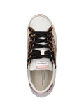 Crime London Glitter-Embellishment Leopard-Print — Black — Size US M 3.5 - US W 5 — Top View