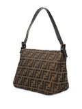 Fendi Pre Owned 20Th Century Zucca Canvas Double Flap Mamma Shoulder Bag — Same as shown — Size One Size — Back View