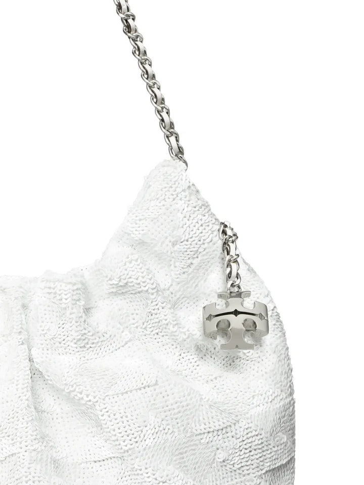 Tory Burch Mini Fleming Sequin Shoulder Bag — Same as shown — Size One Size — Top View