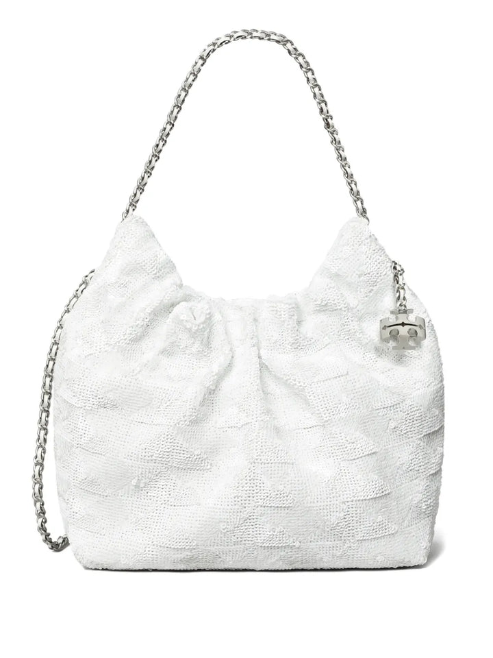 Tory Burch Mini Fleming Sequin Shoulder Bag — Same as shown — Size One Size — Front View