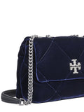 Tory Burch Small Kira Diamond Quilted Velvet Shoulder Bag — Same as shown — Size One Size — Top View