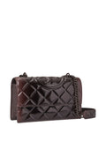 Tory Burch Small Fleming Quilted Patent Shoulder Bag — Same as shown — Size One Size — Back View