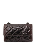 Tory Burch Small Fleming Quilted Patent Shoulder Bag — Same as shown — Size One Size — Front View
