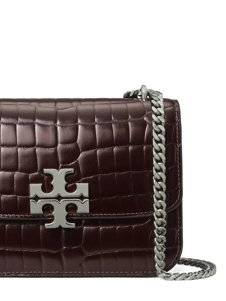 Tory Burch Small Eleanor Croc Embossed Shoulder Bag — Same as shown — Size One Size — Top View