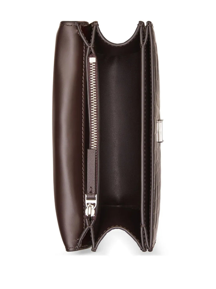 Tory Burch Small Eleanor Croc Embossed Shoulder Bag — Same as shown — Size One Size — Detail View