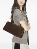 Tory Burch Small Marshmallow Suede Shoulder Bag — Same as shown — Size One Size — Side View