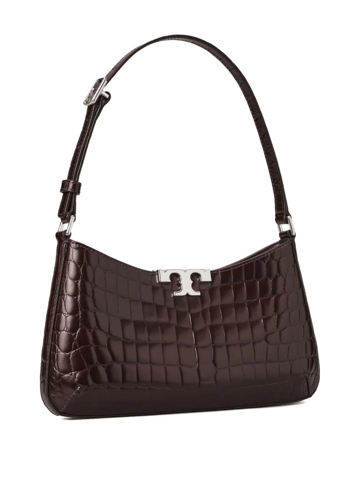 Tory Burch Eleanor Croc Embossed Shoulder Bag — Same as shown — Size One Size — Back View