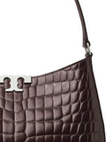 Tory Burch Eleanor Croc Embossed Shoulder Bag — Same as shown — Size One Size — Top View