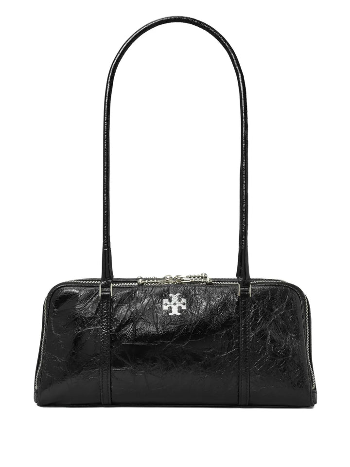 Tory Burch Small Marshmallow Crinkle Leather Shoulder Bag — Same as shown — Size One Size — Front View
