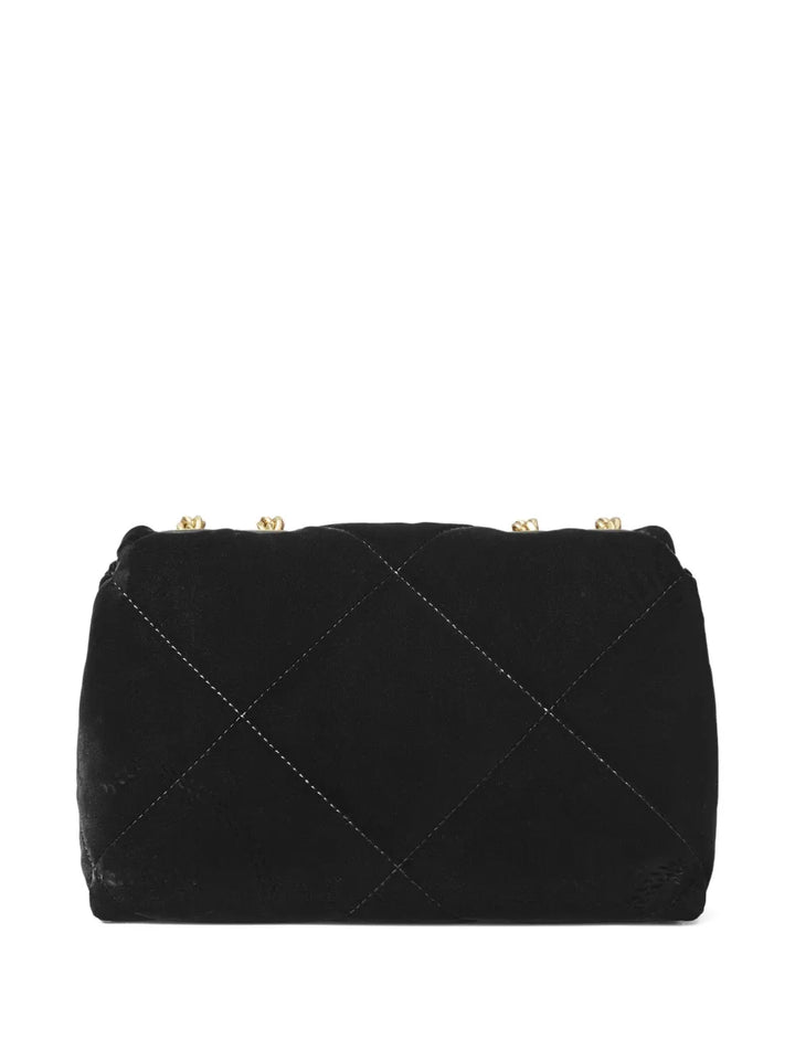 Tory Burch Small Kira Diamond Quilted Velvet Shoulder Bag — Same as shown — Size One Size — Back View