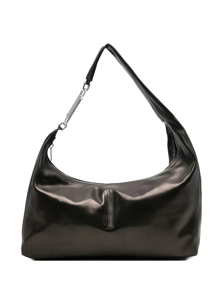 Rick Owens Gemini Leather Shoulder Bag — Same as shown — Size One Size — Side View
