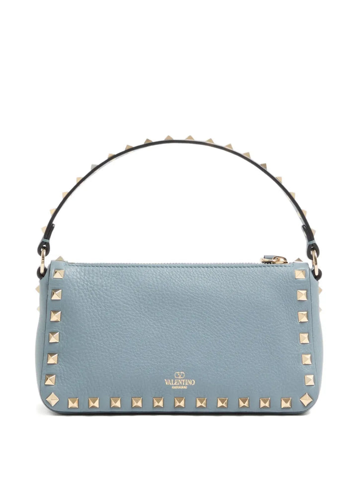 Valentino Garavani Small Rockstud Grained Shoulder Bag — Same as shown — Size One Size — Front View