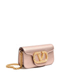 Valentino Garavani Small Loco Jewel Logo Leather Shoulder Bag — Same as shown — Size One Size — Back View