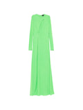 Tom Ford Cut Out Long Sleeve Maxi Dress — Green — Size XS — Front View
