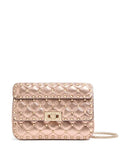 Valentino Garavani Small Rockstud Spike Quilted Cross Body Bag — Same as shown — Size One Size — Front View