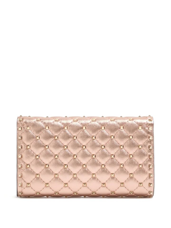 Valentino Garavani Rockstud Spike Quilted Clutch Bag — Same as shown — Size One Size — Back View