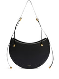 Furla Small Moonstone Leather Shoulder Bag — Same as shown — Size One Size — Front View