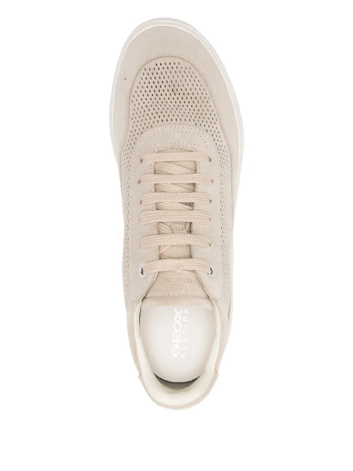 Geox Perforated — Beige — Size US M 3.5 - US W 5 — Top View
