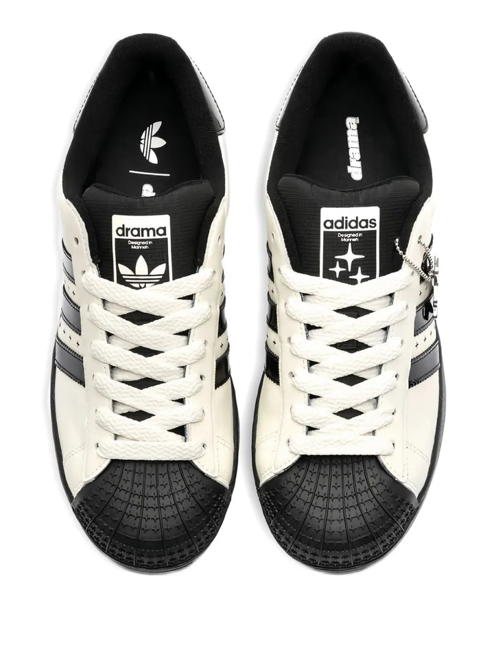 adidas Superstar Ii Leather Sneakers — Off-White — Size US M 4 - US W 5.5 — Back View
