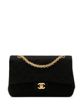 Chanel Pre Owned 1989 1991 Medium Classic Jersey Double Flap Shoulder Bag — Same as shown — Size One Size — Front View