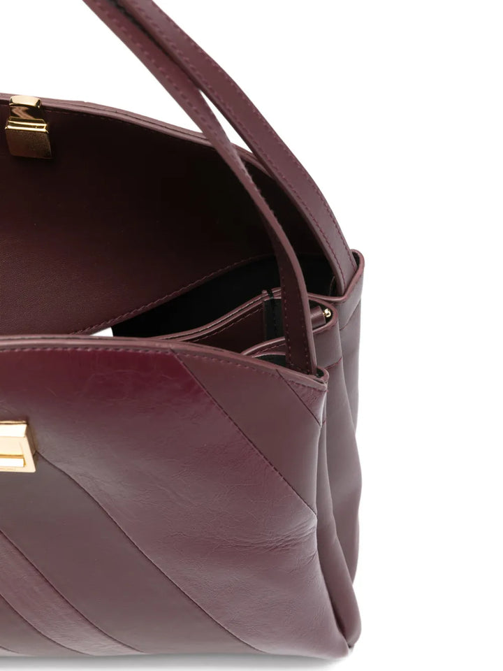 Themoire Eudora Diagonal Stripe Shoulder Bag — Same as shown — Size One Size — Detail View