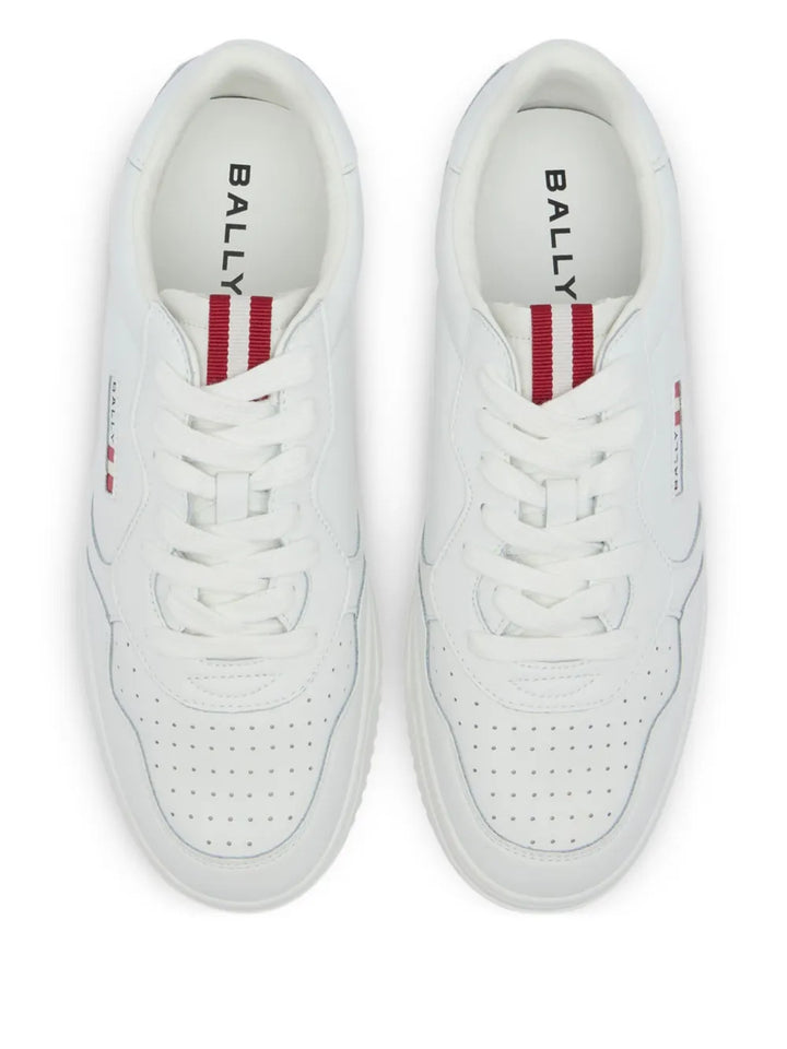 Bally Jasper Leather — White — Size US M 3.5 - US W 5 — Back View