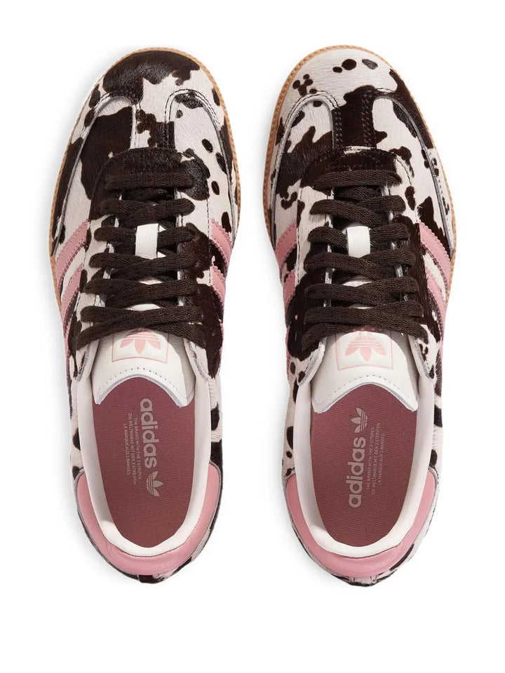 adidas Samba Og Cow-Pattern Low-Top — White — Size US M 3.5 - US W 5 — Side View