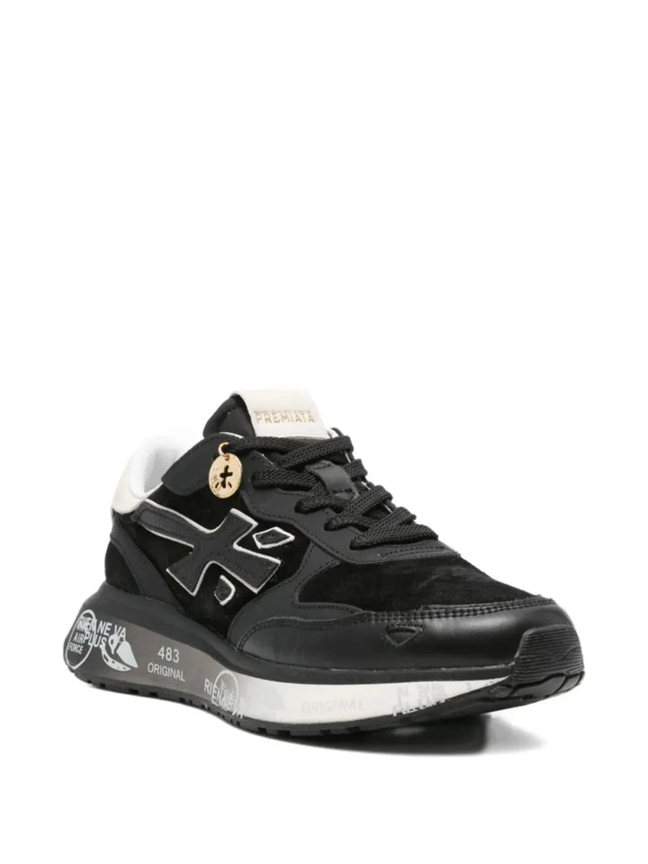 Premiata Lauryn 7803 Low-Top — Black — Size US M 3.5 - US W 5 — Side View