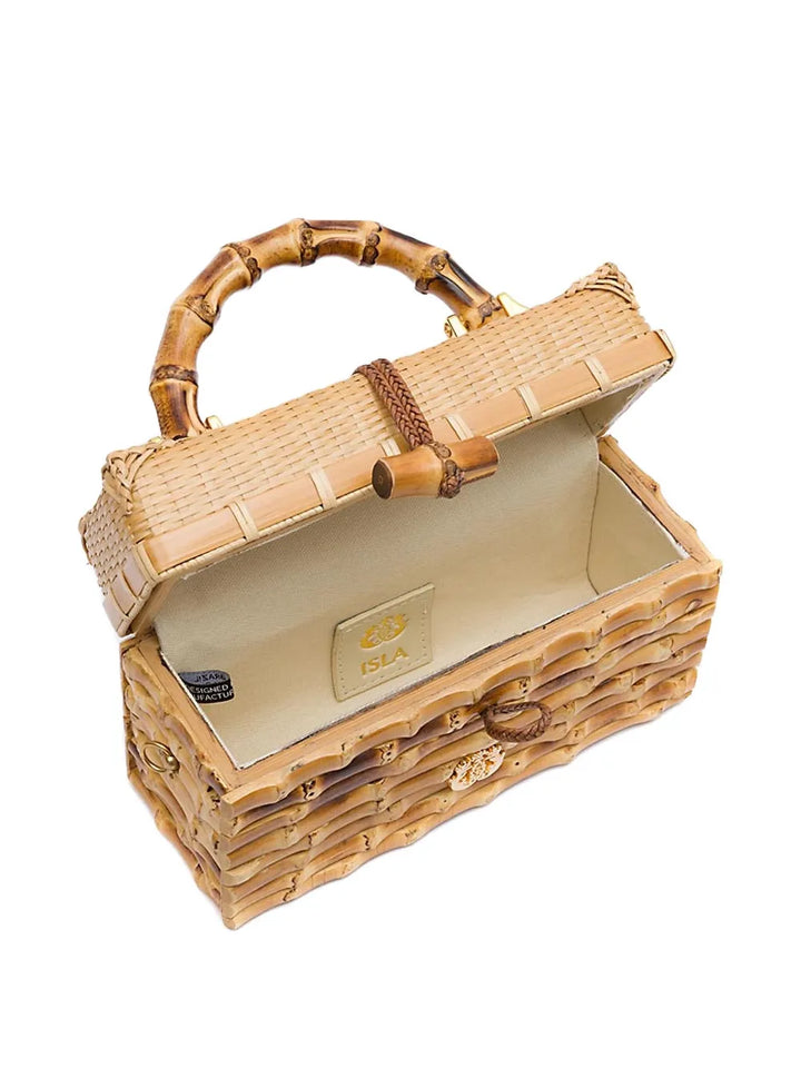 Isla Eleonora Rattan Shoulder Bag — Same as shown — Size One Size — Top View
