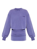 The Attico Long Sleeve Mini Dress — Red/ Purple — Size XS — Front View