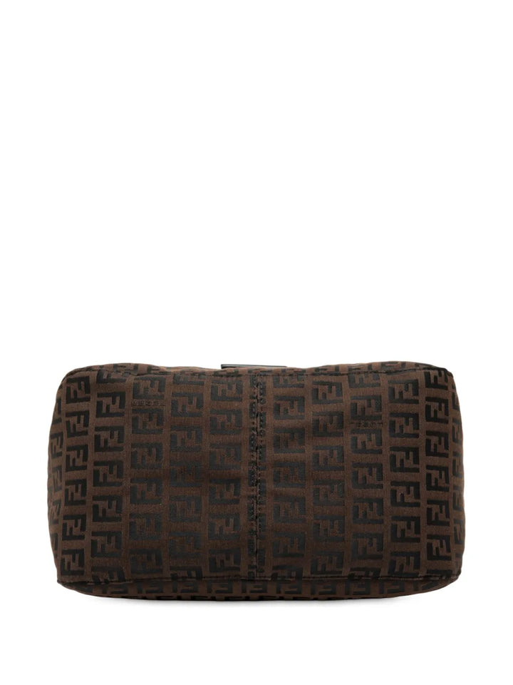 Fendi Pre Owned 2000 2010 Zucchino Canvas Double Flap Mamma Shoulder Bag — Same as shown — Size One Size — Top View