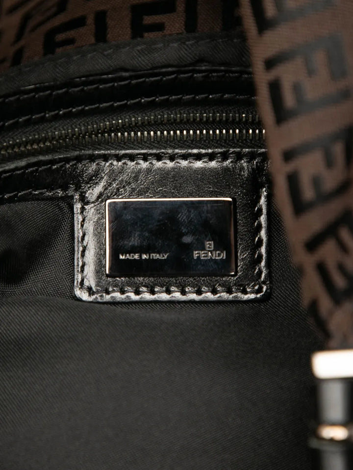Fendi Pre Owned 2000 2010 Zucchino Canvas Double Flap Mamma Shoulder Bag — Same as shown — Size One Size — Lifestyle View