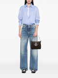 Fendi Pre Owned 2000 2010 Zucchino Canvas Double Flap Mamma Shoulder Bag — Same as shown — Size One Size — Side View
