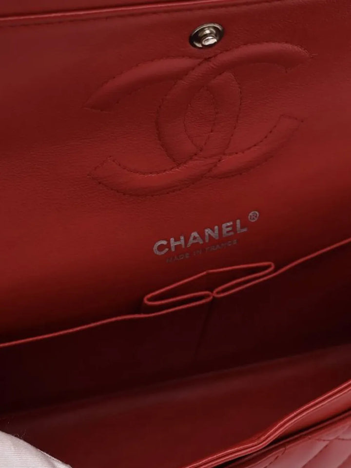 Chanel Pre Owned 2009 2010 Medium Classic Patent Double Flap Shoulder Bag — Same as shown — Size One Size — Detail View