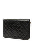 Chanel Pre Owned 1996 1997 Medium Cc Quilted Lambskin Single Flap Shoulder Bag — Same as shown — Size One Size — Back View