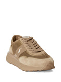 Polo Ralph Lauren Train 89 Mesh Suedetrainers — Brown — Size US M 3.5 - US W 5 — Side View