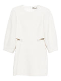 Maje Cut Out Bow Cotton Dress — White — Size XS — Front View