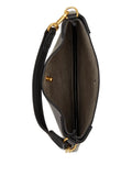 Polo Ralph Lauren Leather Pony Plaque Shoulder Bag — Same as shown — Size One Size — Top View