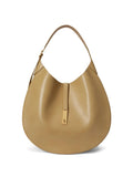 Polo Ralph Lauren Pony Plaque Leather Shoulder Bag — Same as shown — Size One Size — Front View
