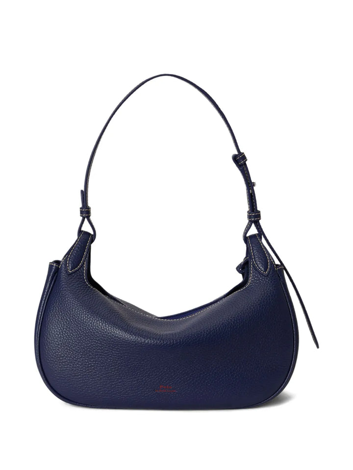 Polo Ralph Lauren Ebbled Pony Leather Shoulder Bag — Same as shown — Size One Size — Side View