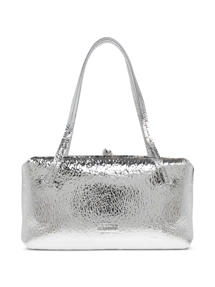 Jil Sander Textured Leather Shoulder Bag — Same as shown — Size One Size — Front View