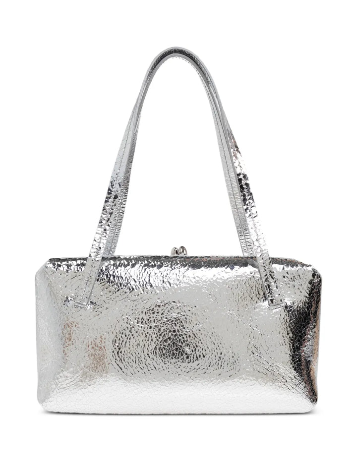 Jil Sander Textured Leather Shoulder Bag — Same as shown — Size One Size — Back View