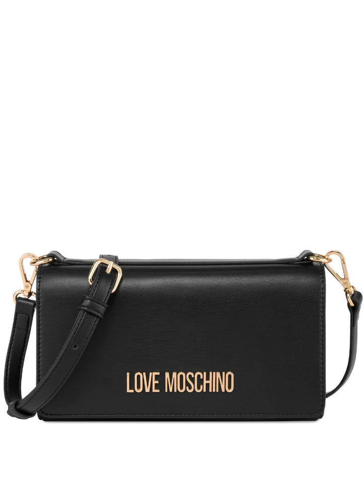 Love Moschino Logo Plaque Shoulder Bag — Same as shown — Size One Size — Front View