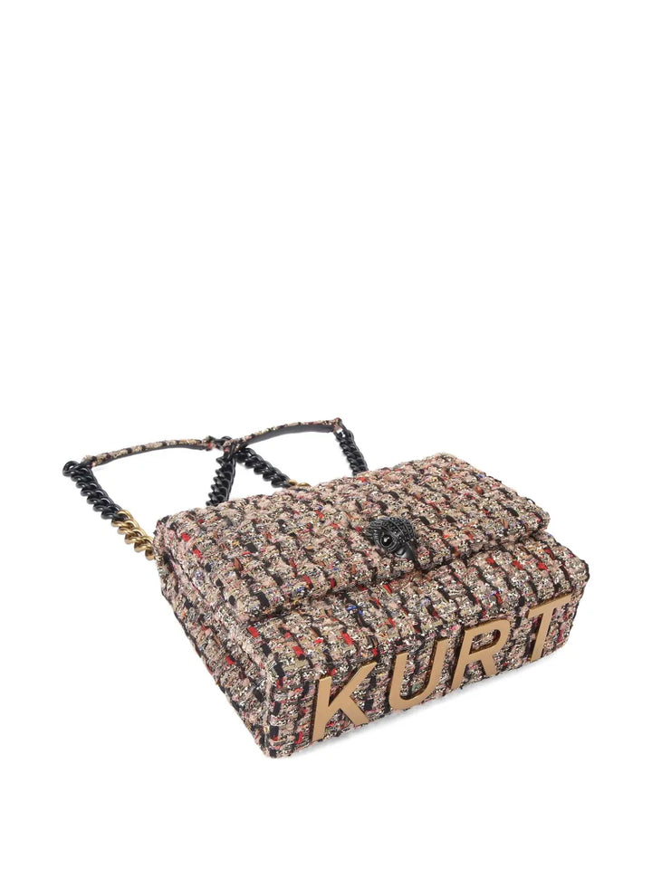 Kurt Geiger London Tweed Texture Shoulder Bag — Same as shown — Size One Size — Top View