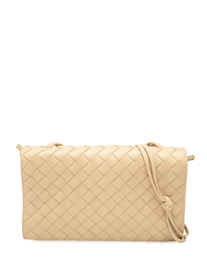 Bottega Veneta Pre Owned 2012 2025 Nappa Intrecciato Trio Pouch On Strap Shoulder Bag — Same as shown — Size One Size — Front View