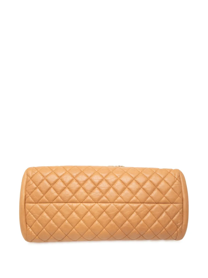 Chanel Pre Owned 2010 2011 Medium Lambskin Just Mademoiselle Bowling Bag Shoulder Bag — Same as shown — Size One Size — Top View