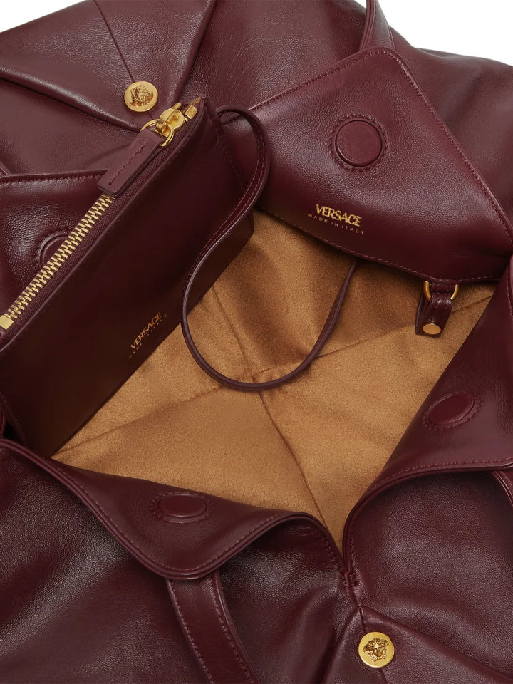 Versace Protea Leather Shoulder Bag — Same as shown — Size One Size — Top View